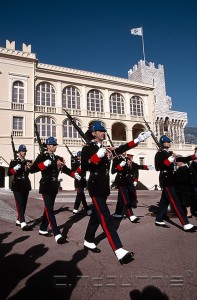 Monaco Palais princier garde relève