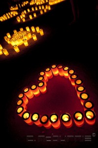 Nara bougie candle coeur hart rouge